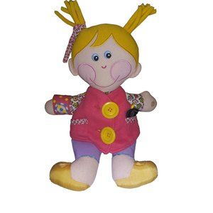 VTG Playskool Dressy Bessy Stuffed Plush Doll Learn to Dress Yourself Doll Toy
